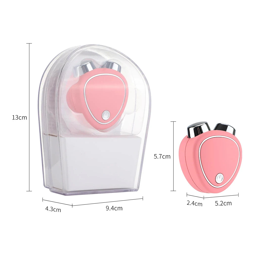 Facial Massage Roller – Portable USB Rechargeable Multifunctional Facial Beauty Device for Home Use