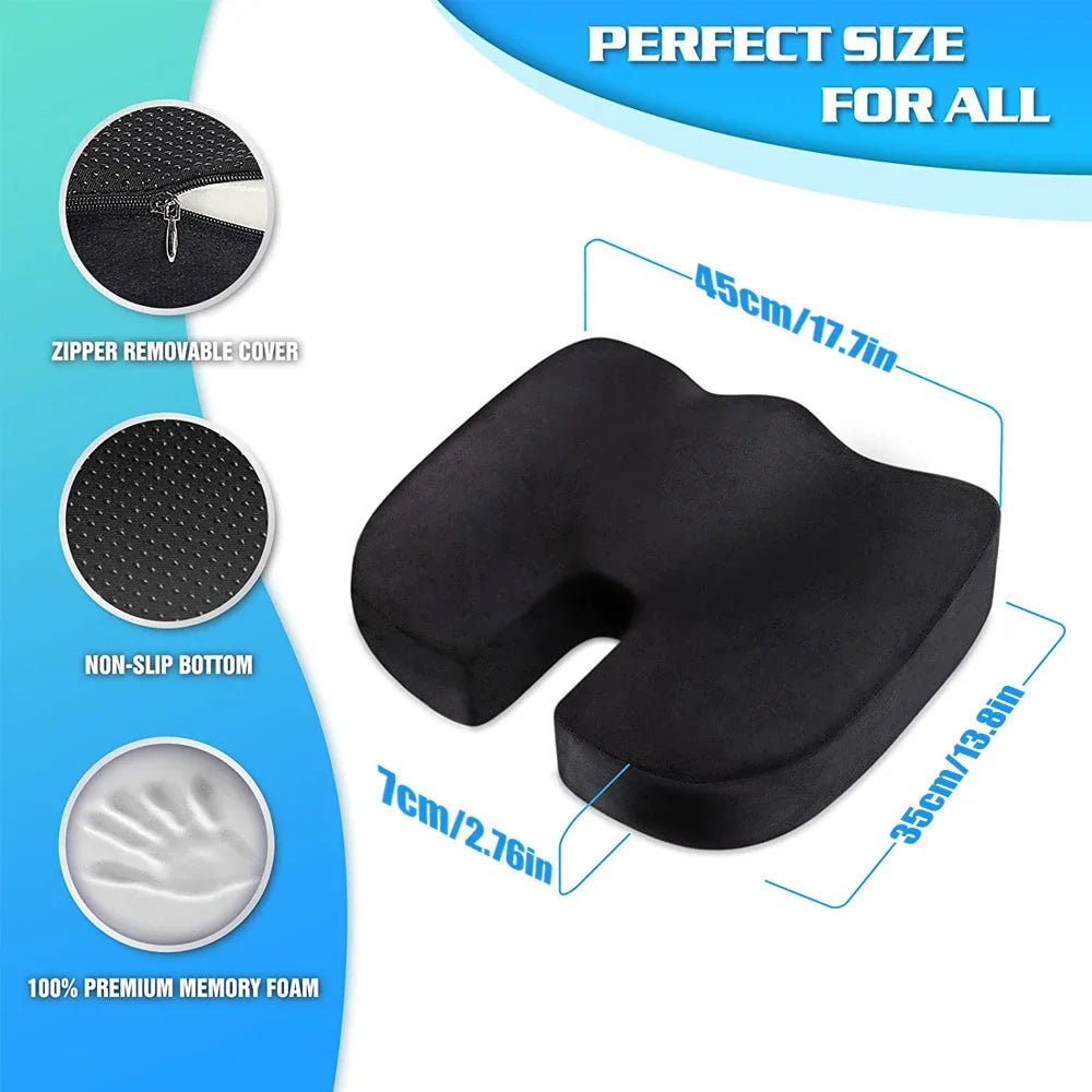 SitWell Pro™ – Ergonomic Seat Cushion for Lower Back Support & Pressure Relief