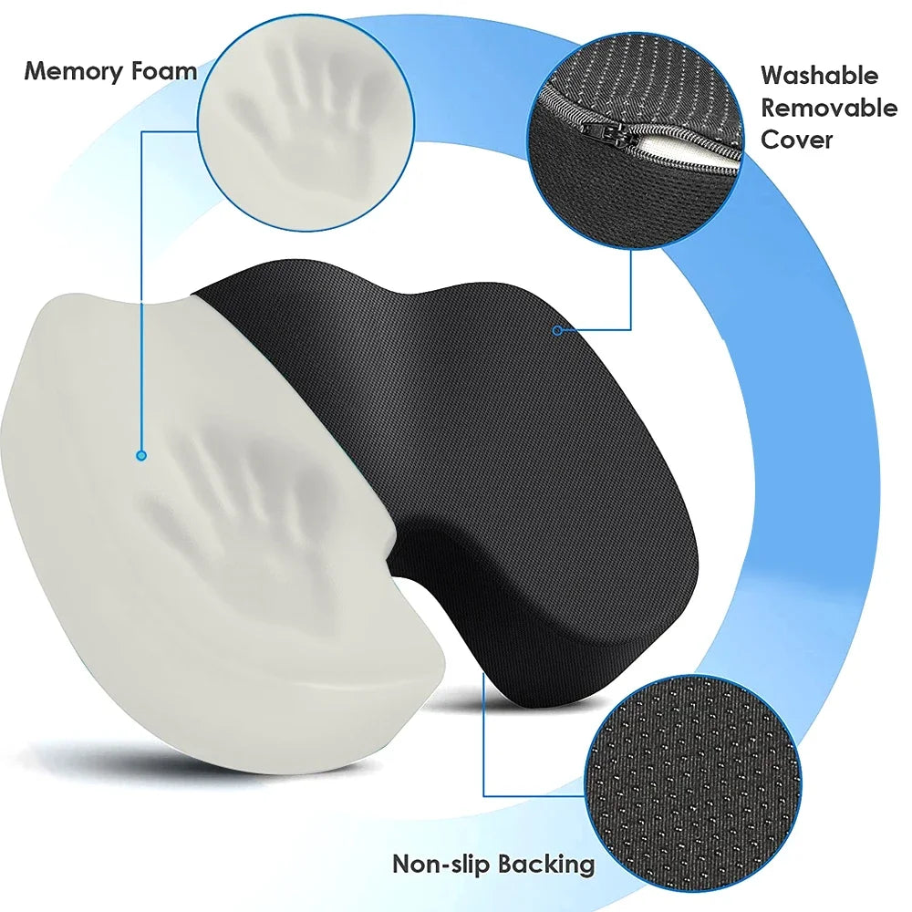 SitWell Pro™ – Ergonomic Seat Cushion for Lower Back Support & Pressure Relief