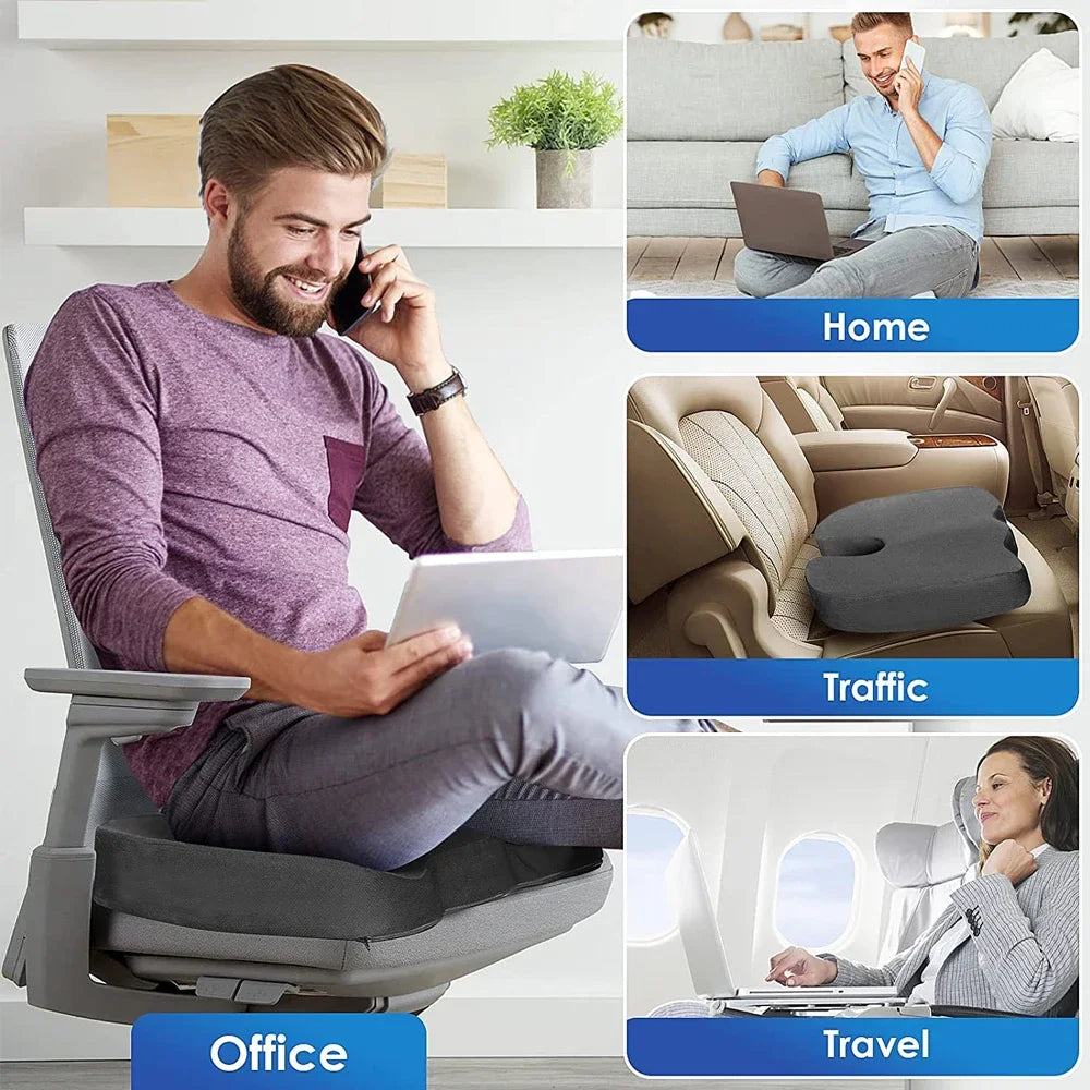 SitWell Pro™ – Ergonomic Seat Cushion for Lower Back Support & Pressure Relief