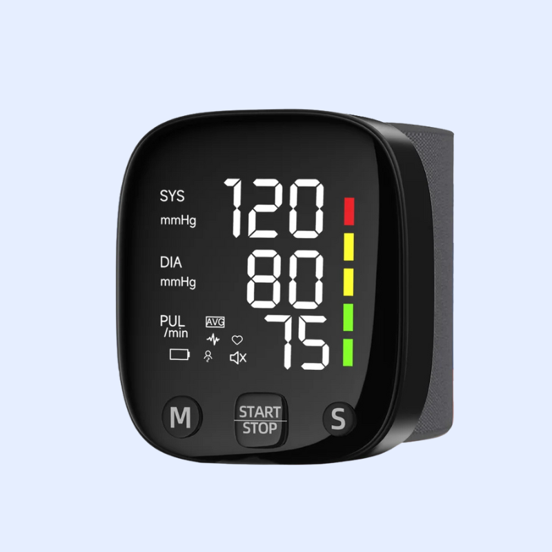 Wrist Blood Pressure & Heart-Rate Monitor