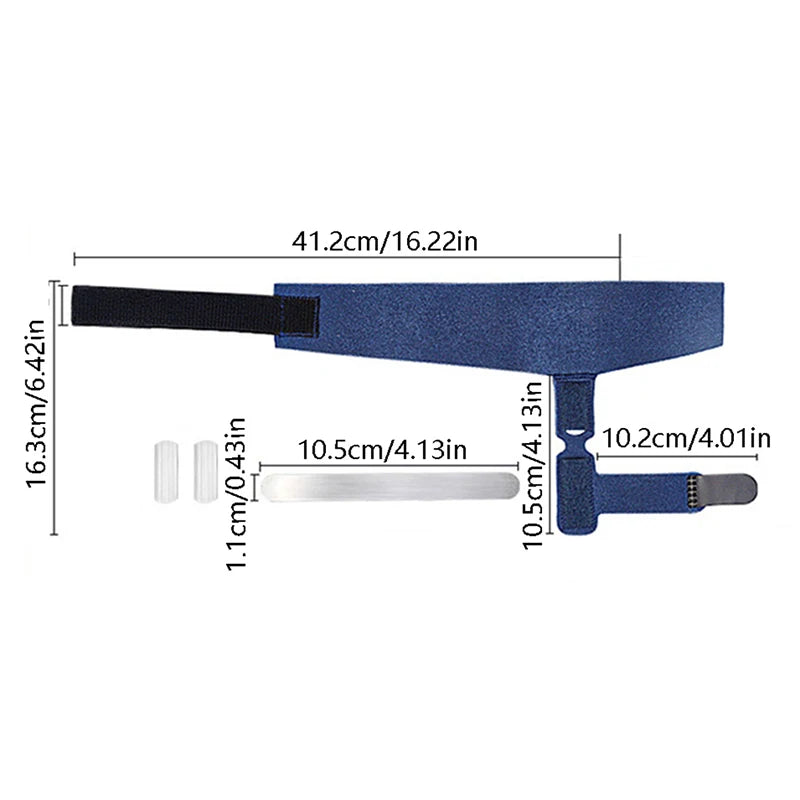 Zorelie.co adjustable toe corrector for bunion relief with detailed size measurements