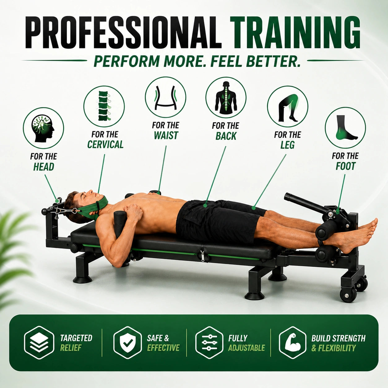 SpinoRelief™ Lumbar Decompression & Spinal Stretch Machine