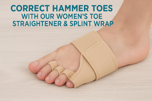 Correct Hammer Toes with Our Women's Toe Straightener & Splint Wrap