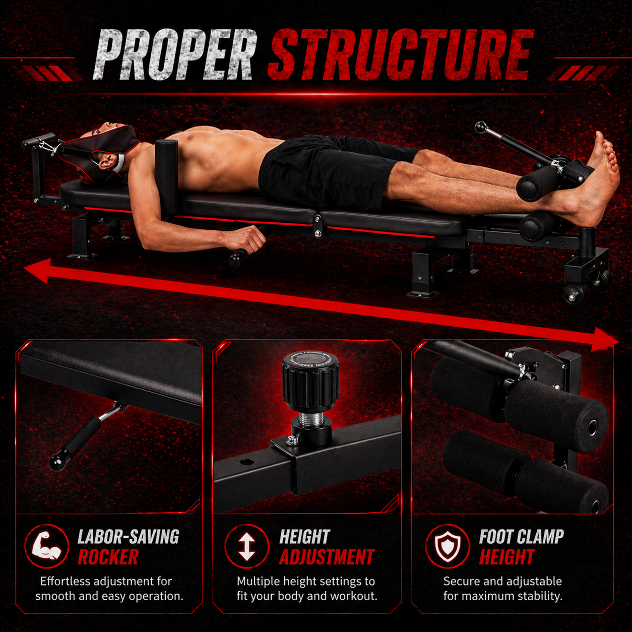 SpinoRelief™  Lumbar Stretch & Decompression Bench