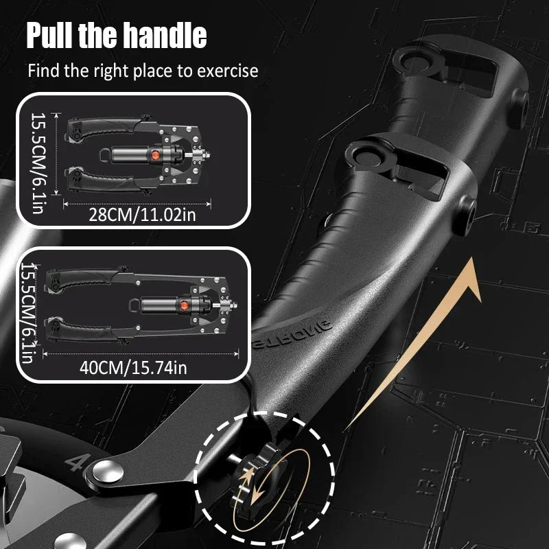 PowerTwist™ Hydraulic Arm & Forearm Blaster – Adjustable 22-440 lbs Resistance