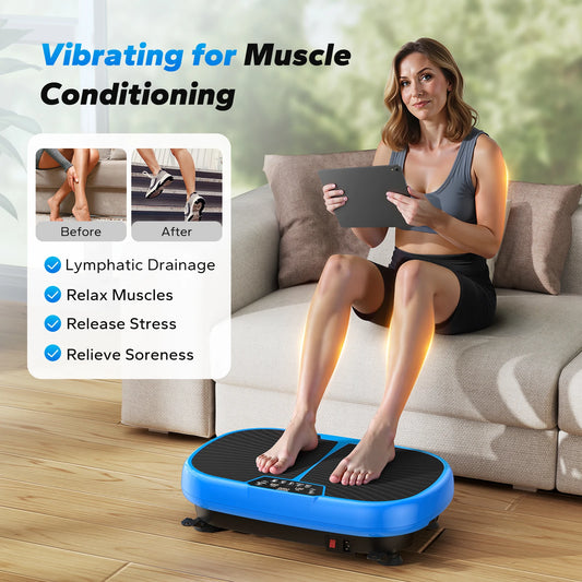 MERACH EMS Vibration Plate – Whole Body Platform for Lymphatic Drainage, Pain Relief & Weight Loss
