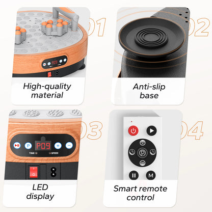 VibraCore™ 3-in-1 Whole-Body Vibration Plate – Lymphatic Drainage & Weight-Loss Massager