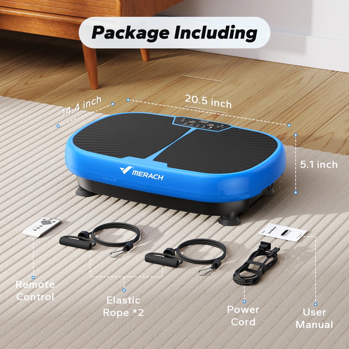 MERACH EMS Vibration Plate – Whole Body Platform for Lymphatic Drainage, Pain Relief & Weight Loss