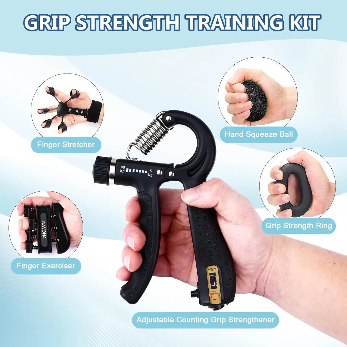 GripZen™ Hand Strength Trainer Kit