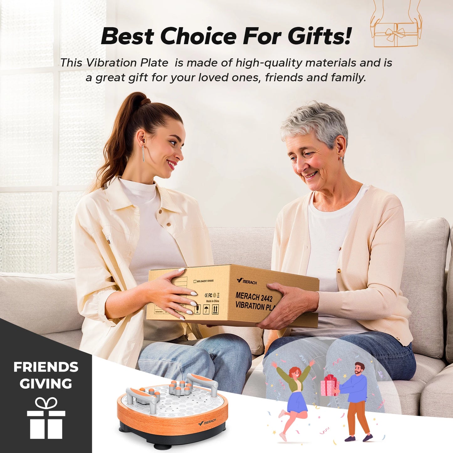 VibraCore™ 3-in-1 Whole-Body Vibration Plate – Lymphatic Drainage & Weight-Loss Massager