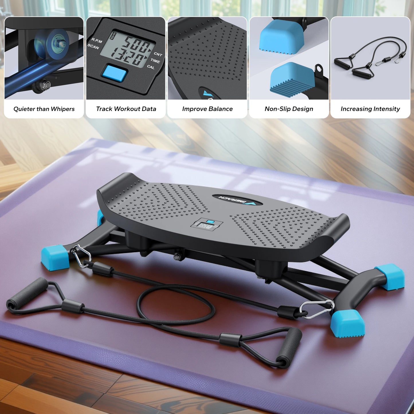 GlideSki™ Simulated Ski Training Machine – Full-Body Cardio & Core Trainer for Home Gym