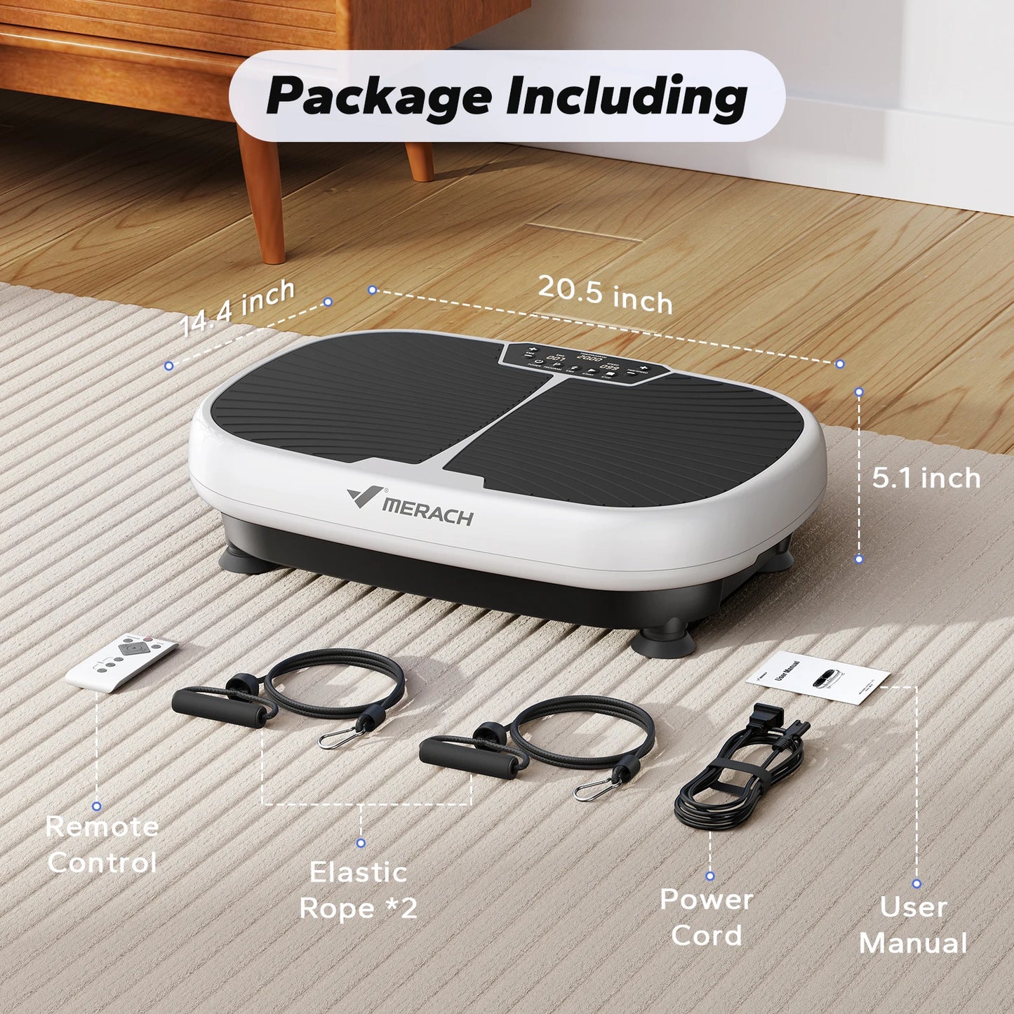 MERACH EMS Vibration Plate – Whole Body Platform for Lymphatic Drainage, Pain Relief & Weight Loss