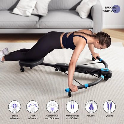 DragonFit™ 5-in-1 Adjustable Core & Ab Rowing Machine – Multifunction Home Gym Trainer