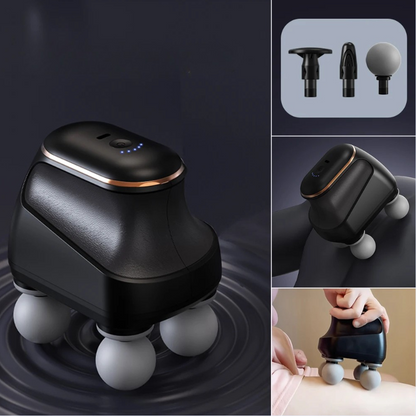 DeepRelief™ 4-Head Fascia Massage Gun – High-Frequency Percussion Massager for Deep Tissue Recovery