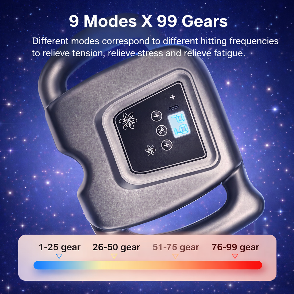 Deep Tissue Massage Gun – Percussion & Heat Therapy Device