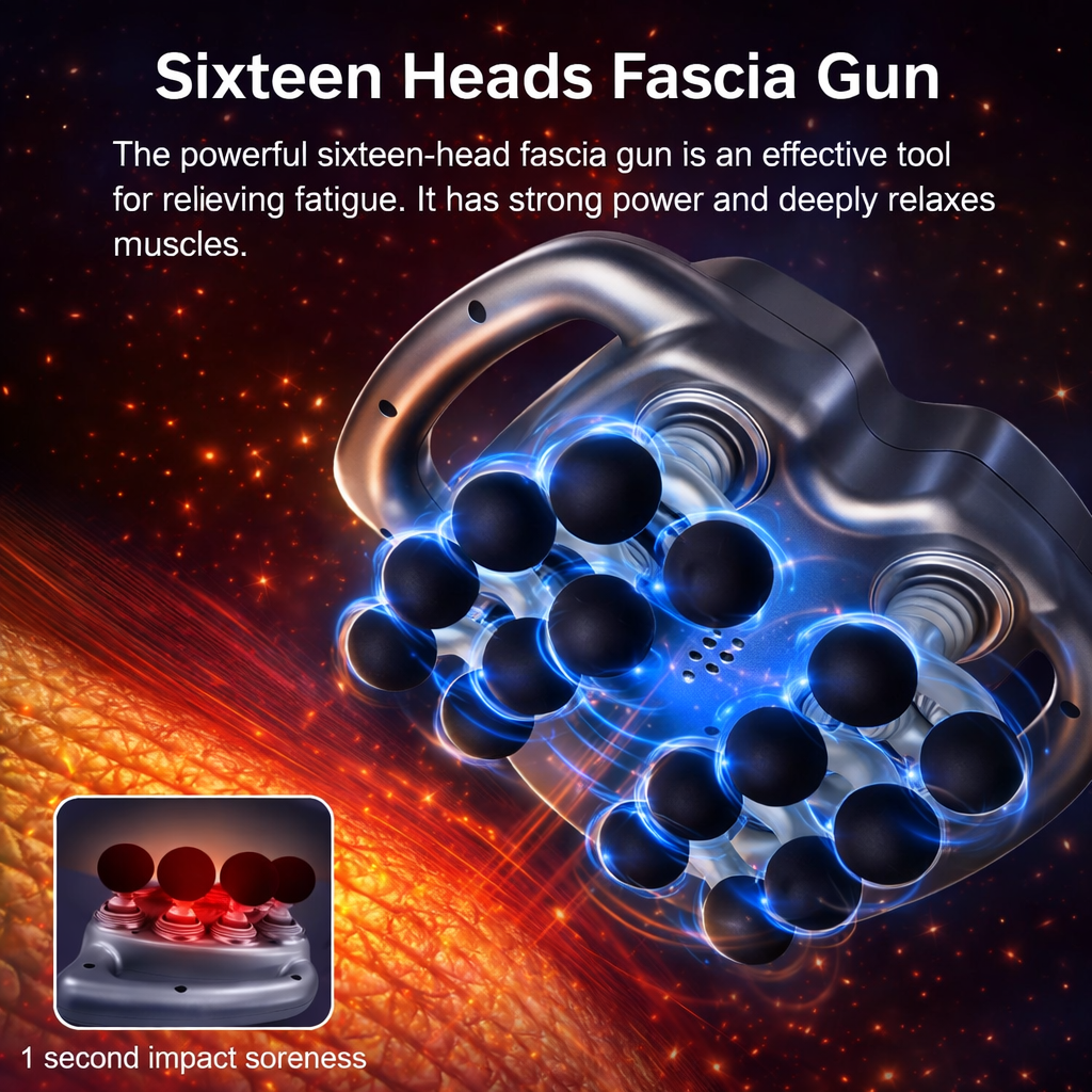 Deep Tissue Massage Gun – Percussion & Heat Therapy Device