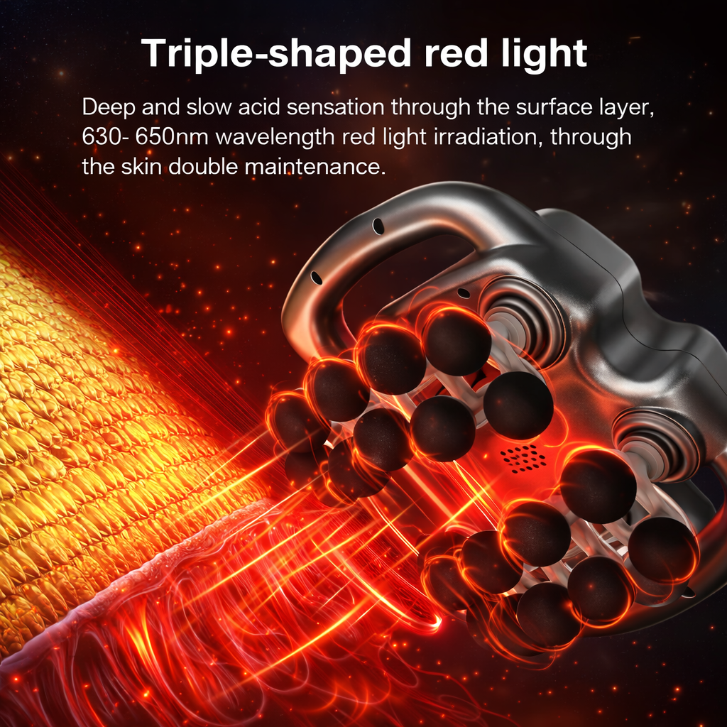 Deep Tissue Massage Gun – Percussion & Heat Therapy Device