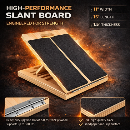 FlexStretch™ Adjustable Wooden Slant Board
