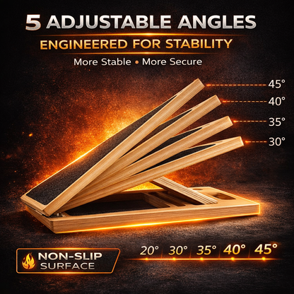 FlexStretch™ Adjustable Wooden Slant Board