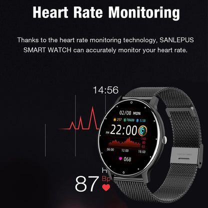 Waterproof Full-Touch Sports Smartwatch