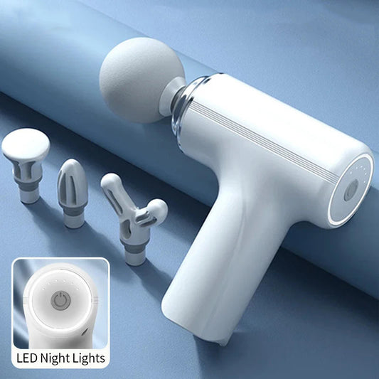 PulsePro™ Portable AI Massage Gun – Deep Tissue Percussion Massager with Smart Pressure Sensing & LED Light
