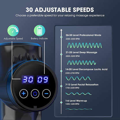 PowerPulse™ 30 – Deep Tissue Massage Gun for Full-Body Muscle Recovery & Pain Relief