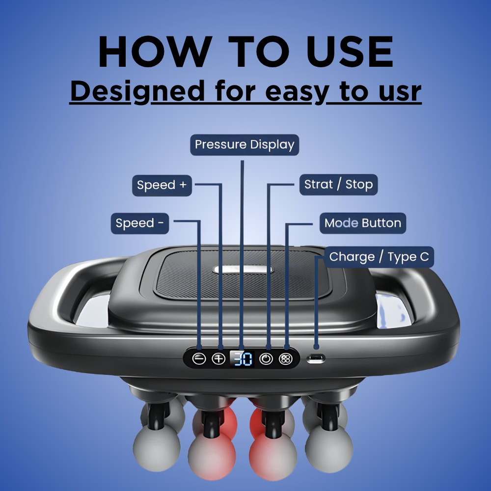 PowerRelief™ Deep Tissue Massage Gun