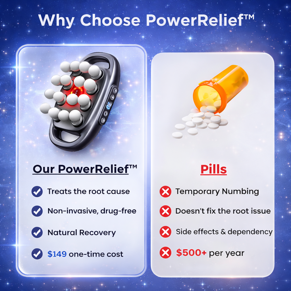 PowerRelief™ Deep Tissue Massage Gun