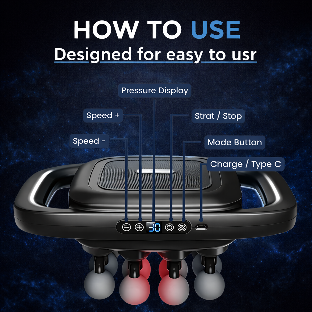 PowerRelief™ Deep Tissue Massage Gun