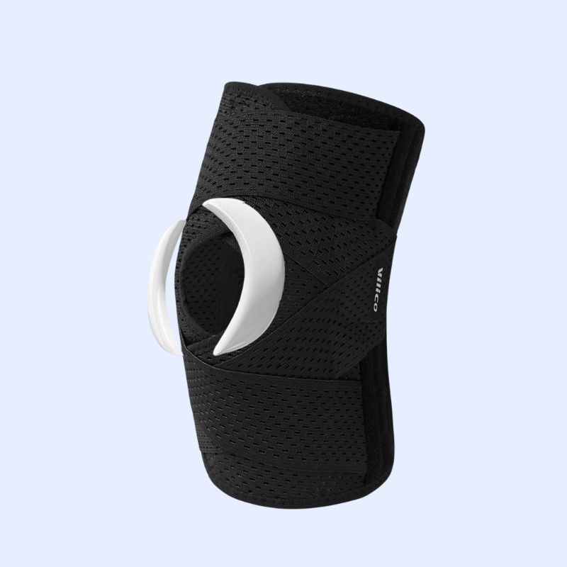 Pressurized Elastic Compression Knee Pad – Non-Slip Sports Support & Recovery Brace