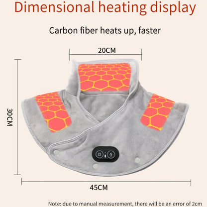 Electric Heating Shoulder & Neck Pad – 3-Level Thermal Compress Massager Shawl