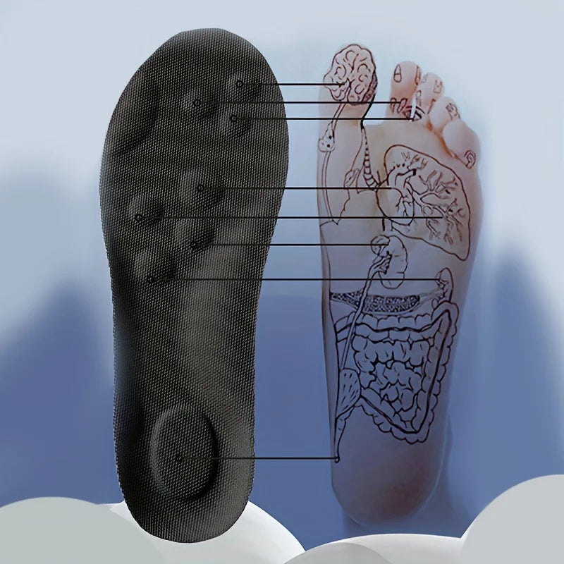 High Elasticity Latex Sport Insoles – Soft Orthotic Arch Support Shoe Pads, Breathable & Deodorant Inserts