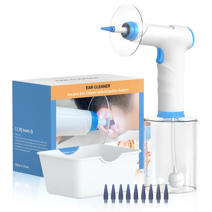 Electric Ear Wax Removal Tool – 4 Pressure Mode Ear Flush Kit for Adults & Kids, Safe Ear Canal Washer Cleaner
