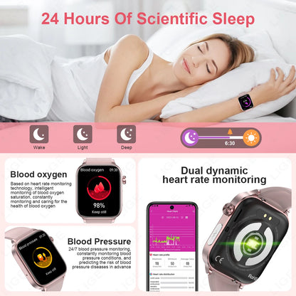 LIGE ECG+PPG Smartwatch – Women’s Health Tracker with Blood Lipid, Uric Acid, Body Temperature & Menstrual Cycle Monitoring