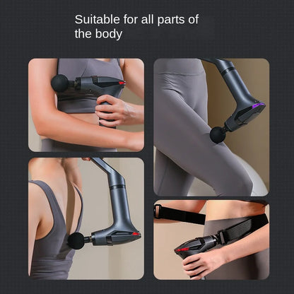 Multifunctional Long-Handle Deep Tissue Massage Gun – Electric Muscle Relaxation & Recovery Tool