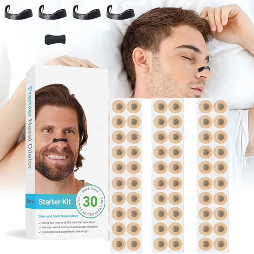 Magnetic Nasal Breathing Dilator Kit (30 Days) | Anti-Snoring & Sports Air-Intake