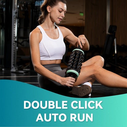 FlexRoll™ 5-Speed Rolling Percussion Hand Massager – Hand-Held Deep Tissue Massage for Leg, Back, Foot & Calf Muscle Relaxation