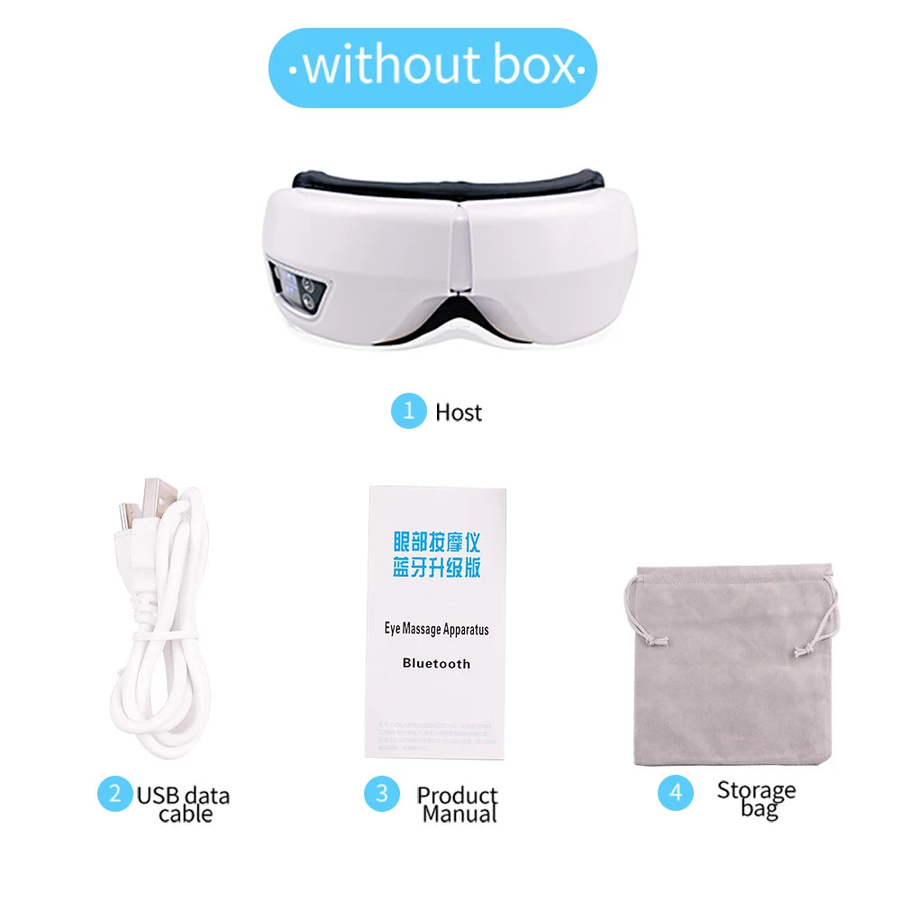 VisioRelax™ 6D Smart Eye Massager – Airbag Compression, Vibration & Bluetooth Music Sleep Mask
