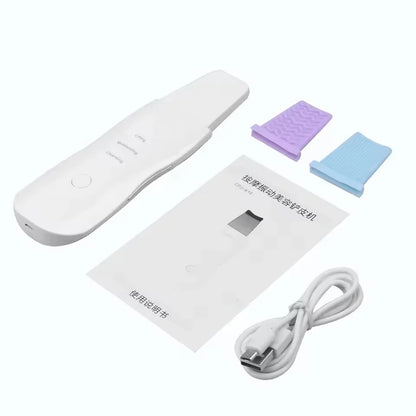 Ultrasonic Skin Scrubber – Deep Face Spatula Blackhead Remover & Facial Cleaner Massager