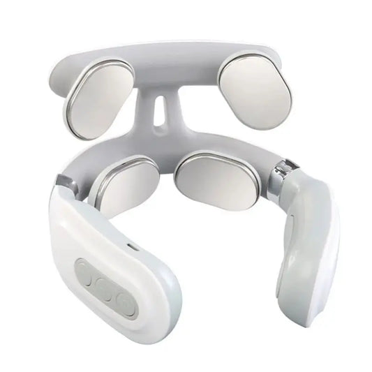 4-Head Intelligent Cervical Neck Massager – Voice-Controlled Heating & Strength Adjustment