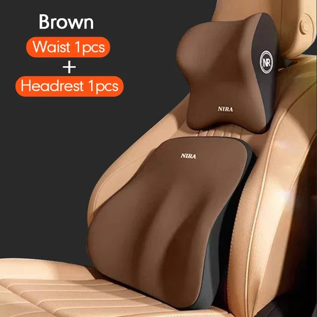 Car Headrest & Lumbar Support Pillow