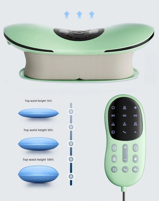 JAIYORL™ Electric Lumbar Traction Massager – Heated Back Support with Vibration & Spine Alignment