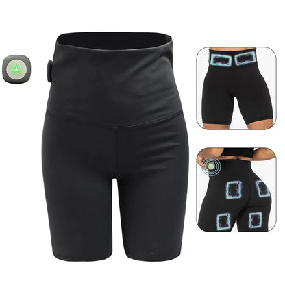 Intelligent EMS Microcurrent Yoga Shorts – Slimming & Muscle-Toning Massage Shorts for Legs, Glutes & Gym Workouts