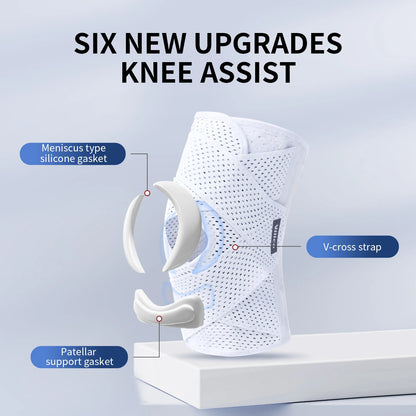 Pressurized Elastic Compression Knee Pad – Non-Slip Sports Support & Recovery Brace