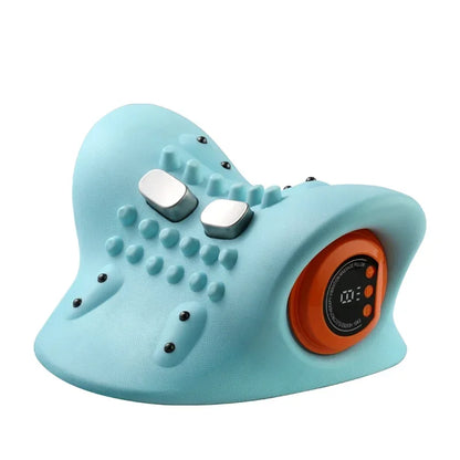 Electric Neck Traction Massager – Pulse Therapy, Heating & Chiropractic Pain Relief Pillow