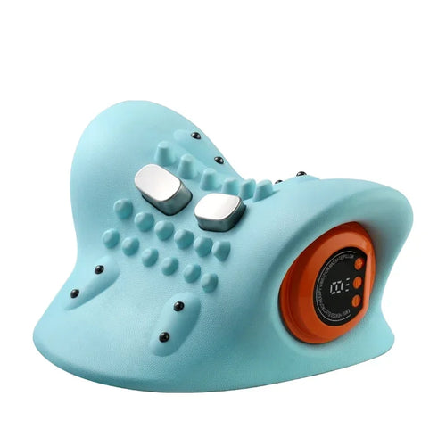 Electric Neck Traction Massager – Pulse Therapy, Heating & Chiropractic Pain Relief Pillow