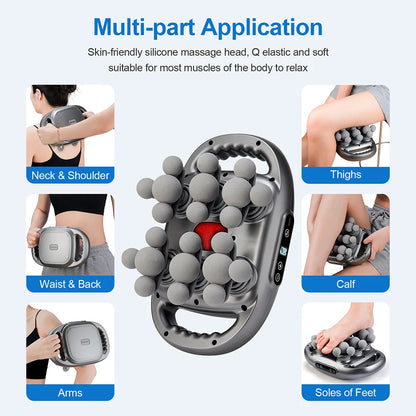 22-Head High-Frequency Vibration Fascia Massage Gun