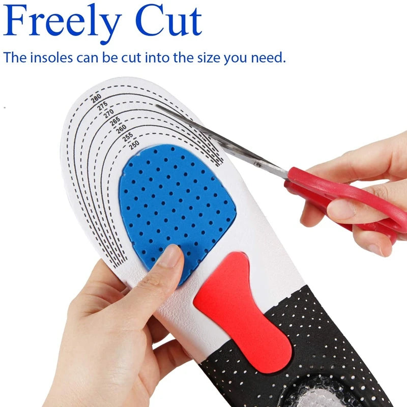 Orthopedic Memory Foam Insoles – Gel Cushion Arch Support Shoe Inserts for Men & Women