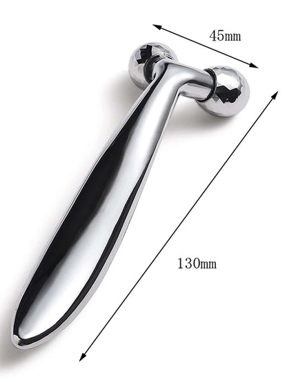 3D Face Rolling Massager – Y-Shaped Manual Facial Lift & Wrinkle Remover Roller